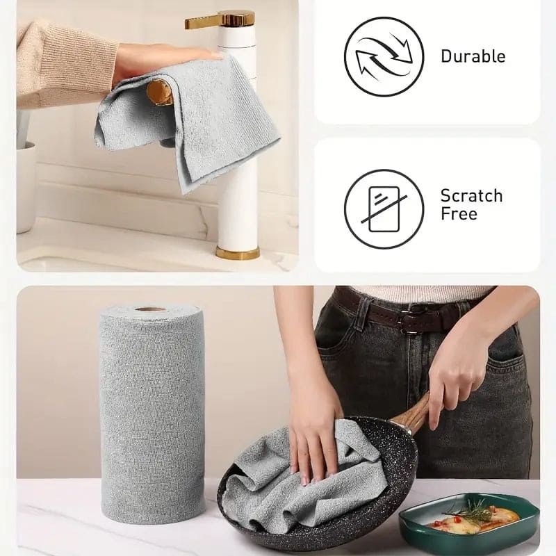 Microfiber Cleaning Cloth Roll (50pcs)