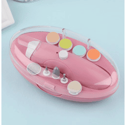 Electric Baby Nail Trimmer with Light (Blue/Pink/Green/Purple)