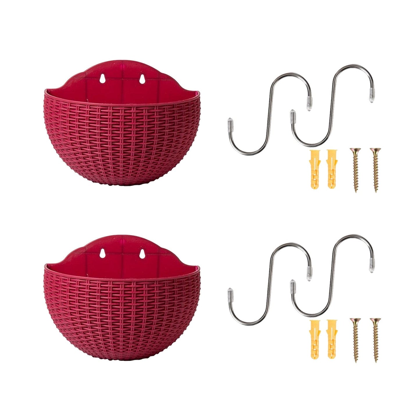 wall handing outdore basket flower plant pots