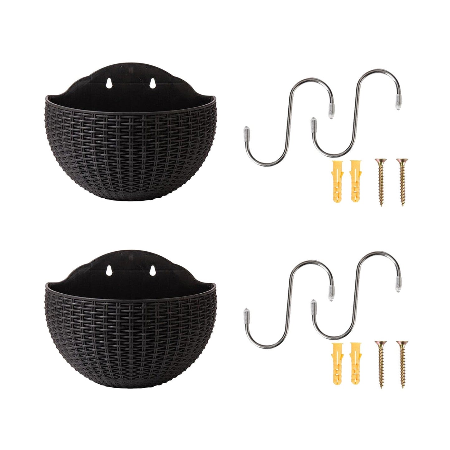 wall handing outdore basket flower plant pots