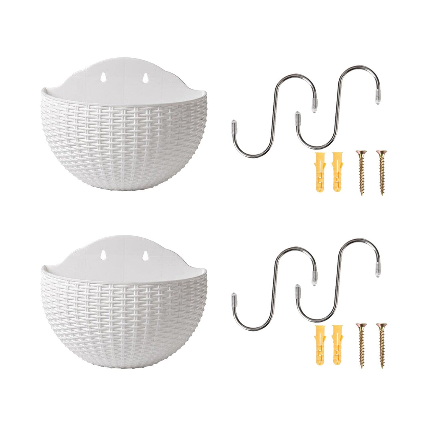 wall handing outdore basket flower plant pots