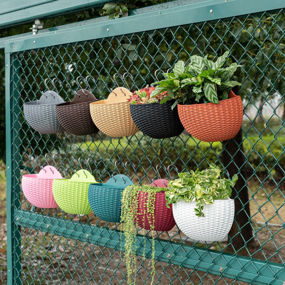 wall handing outdore basket flower plant pots
