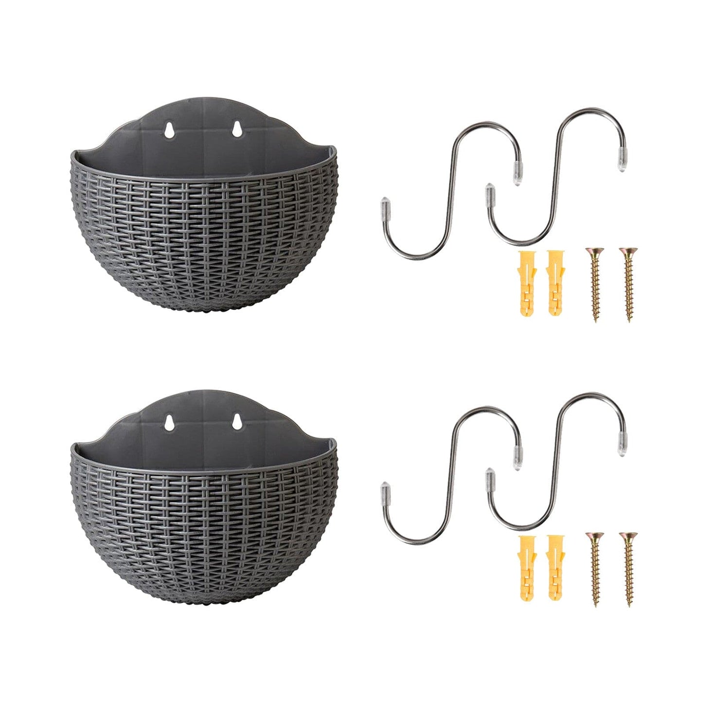 wall handing outdore basket flower plant pots