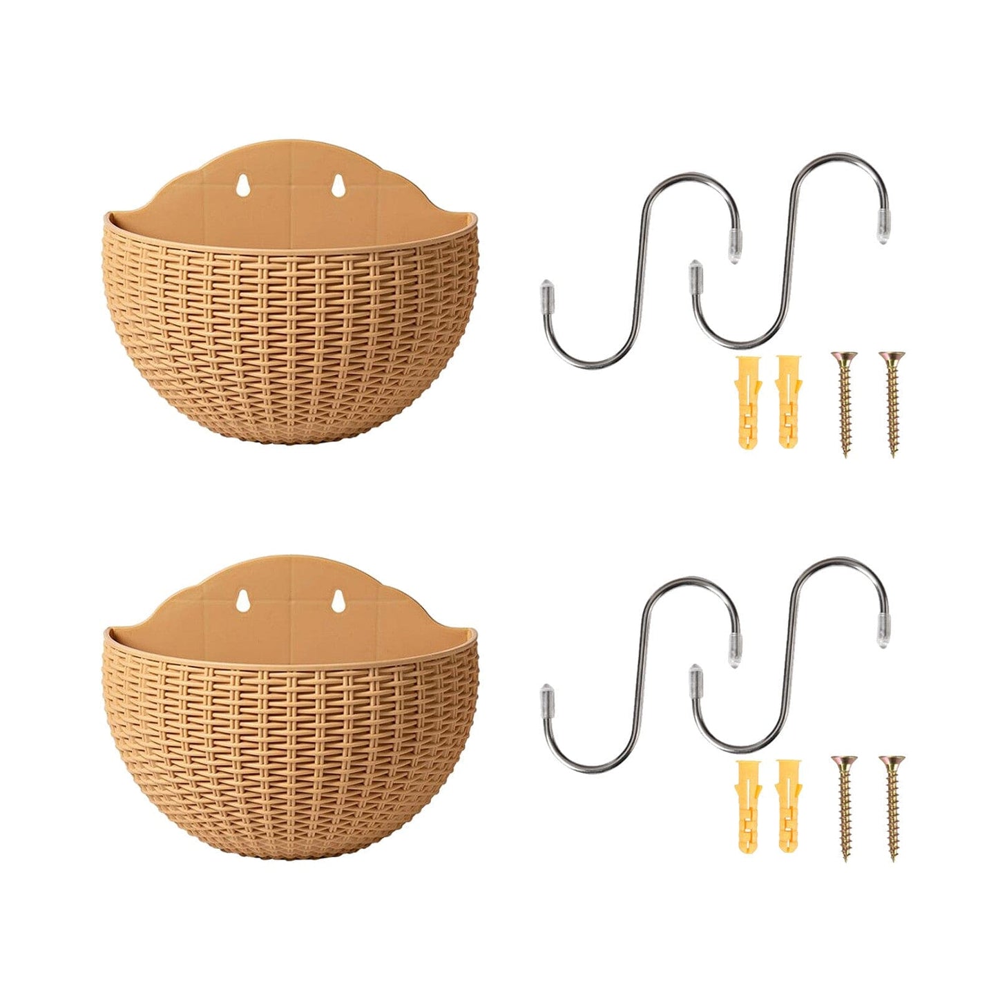 wall handing outdore basket flower plant pots