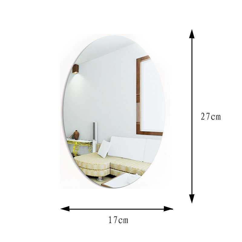 Mirror Wall Self-adhesive Oval Acrylic Self-adhesive Mirror