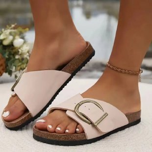 Minimal Comfort Buckle Sandals