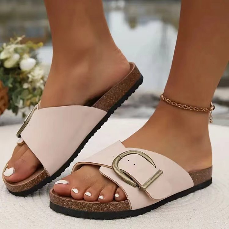 Minimal Comfort Buckle Sandals