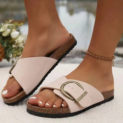 Minimal Comfort Buckle Sandals