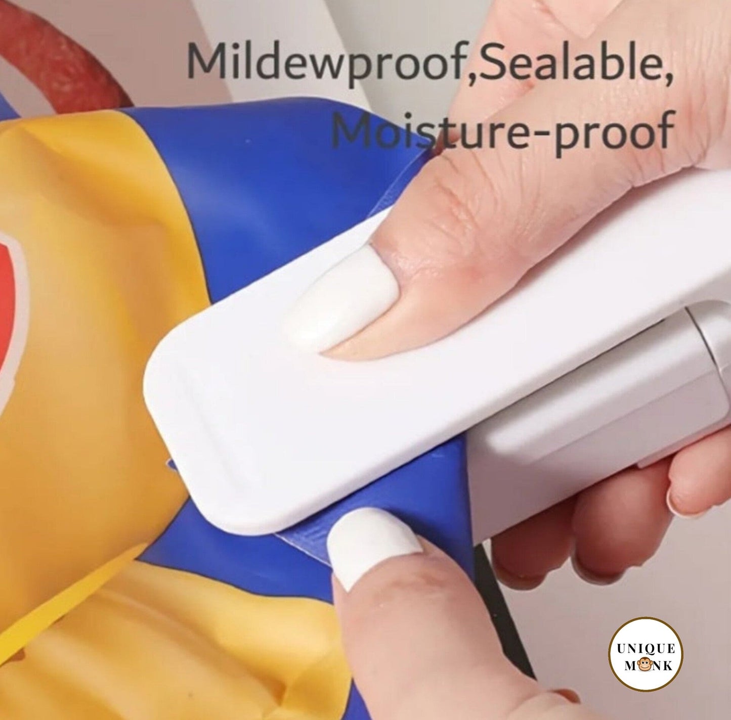 "SealMate: Your On-the-Go Freshness Keeper!" portable mini selaer