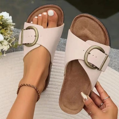 Minimal Comfort Buckle Sandals