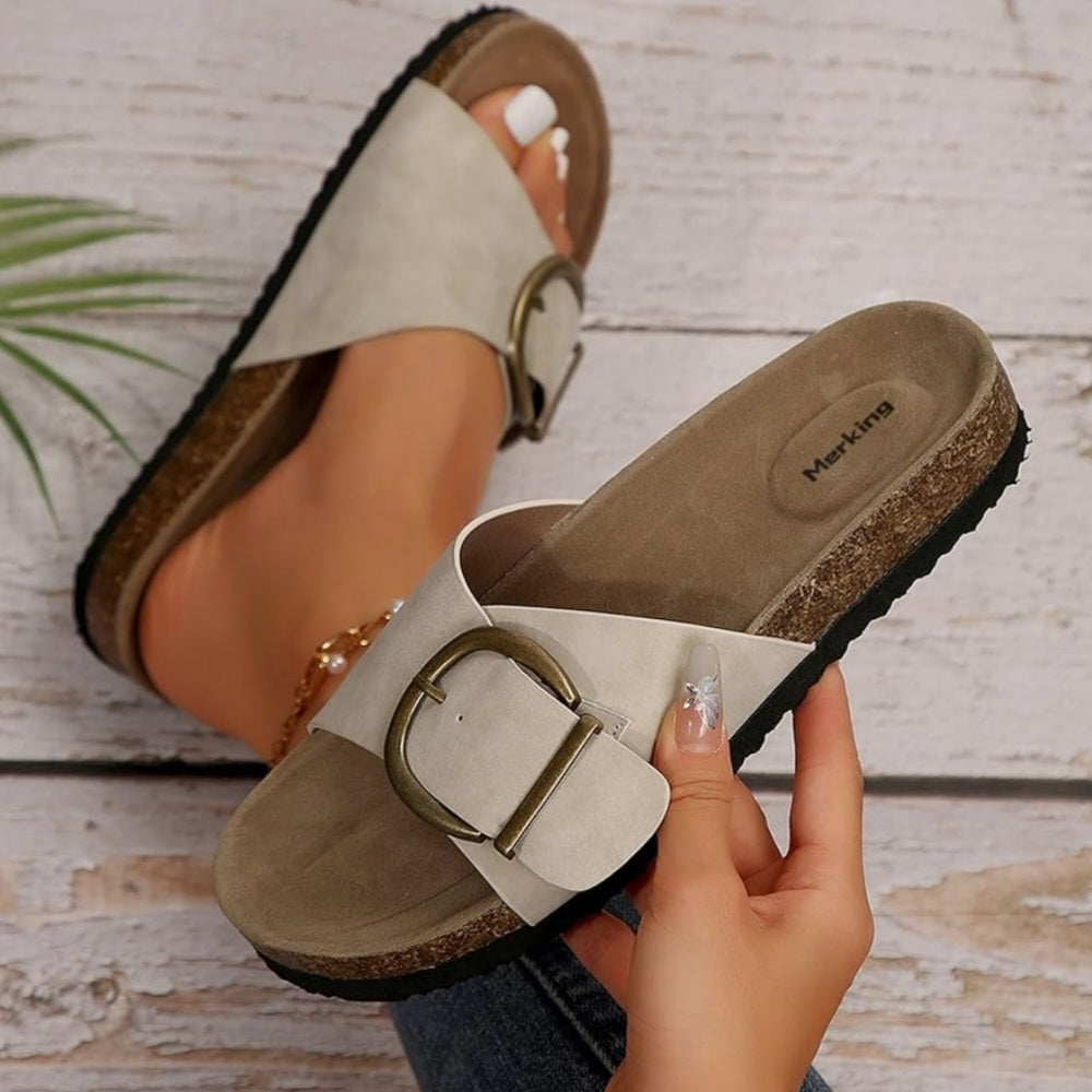 Minimal Comfort Buckle Sandals