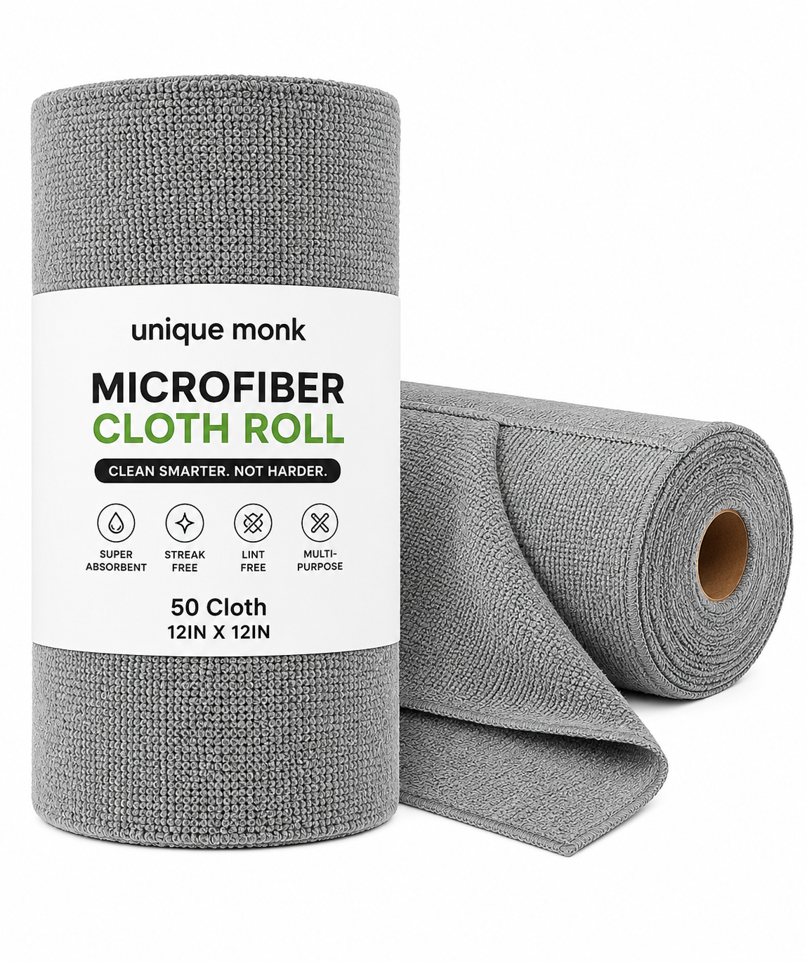 Reusable Microfiber Cleaning Cloth Roll (50pcs)