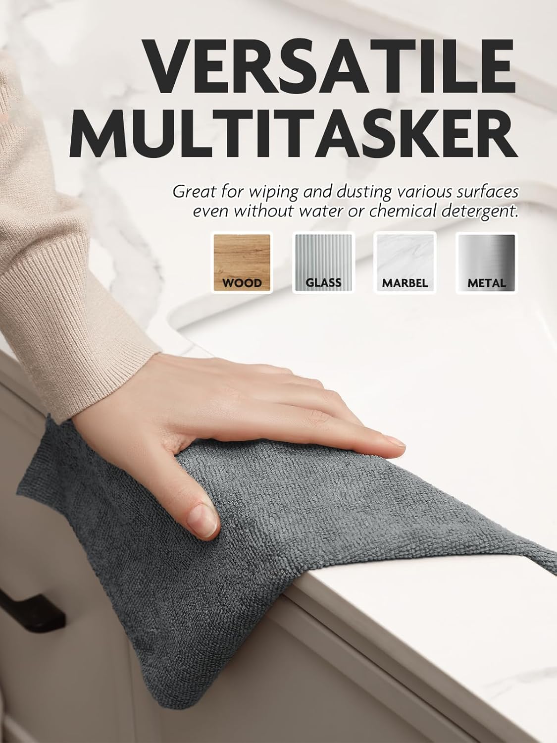 Reusable Microfiber Cleaning Cloth Roll (50pcs)