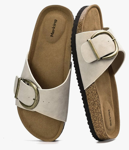 Minimal Comfort Buckle Sandals