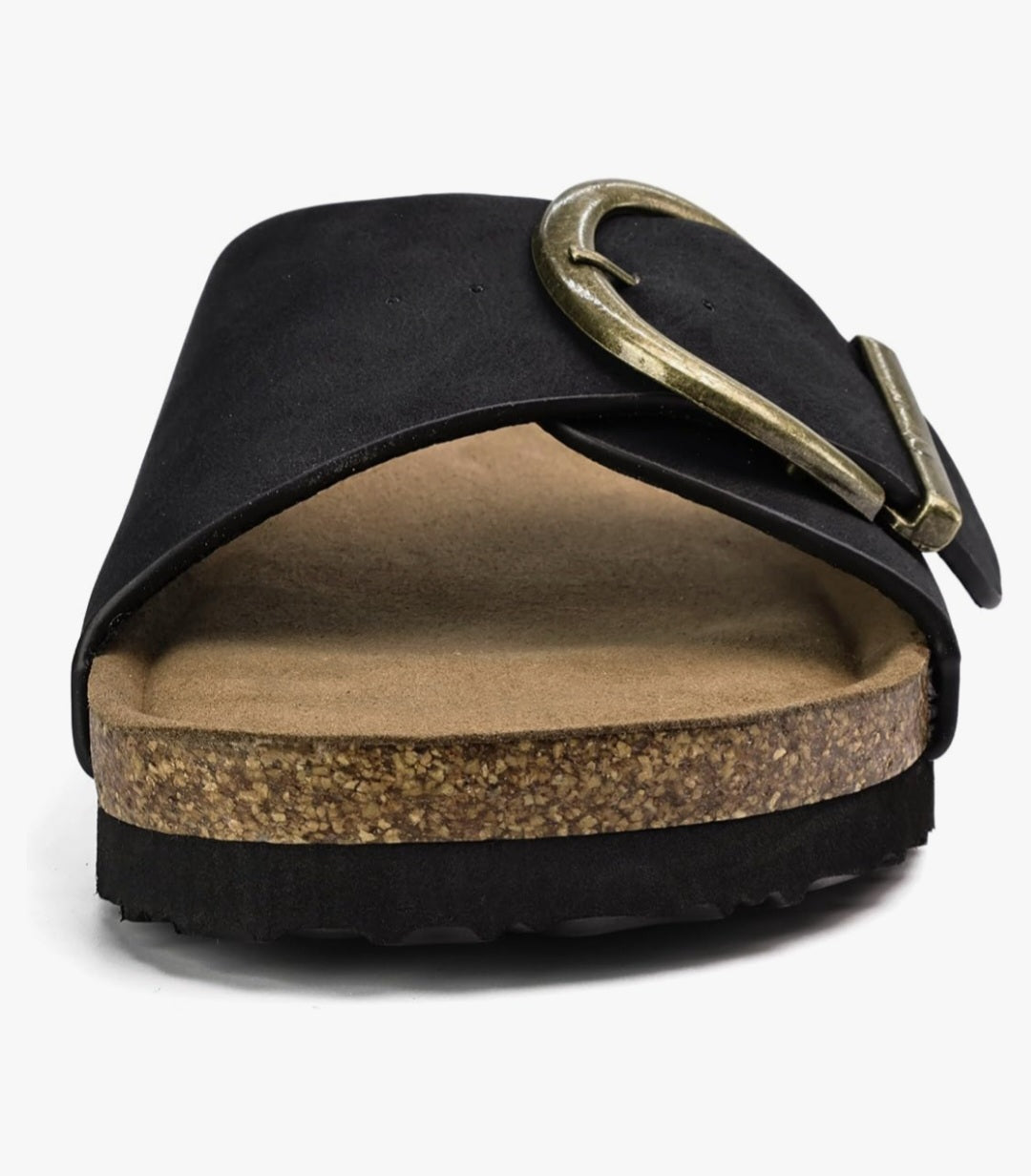 Minimal Comfort Buckle Sandals