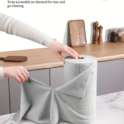 Microfiber Cleaning Cloth Roll (50pcs)