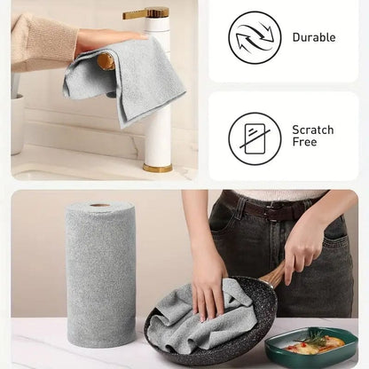 Microfiber Cleaning Cloth Roll (50pcs)