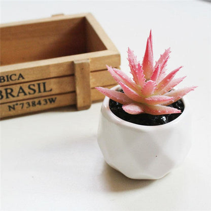 Artificial Succulent Bonsai Creative Ornaments for Home and office with Pot