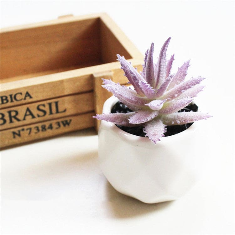 Artificial Succulent Bonsai Creative Ornaments for Home and office with Pot