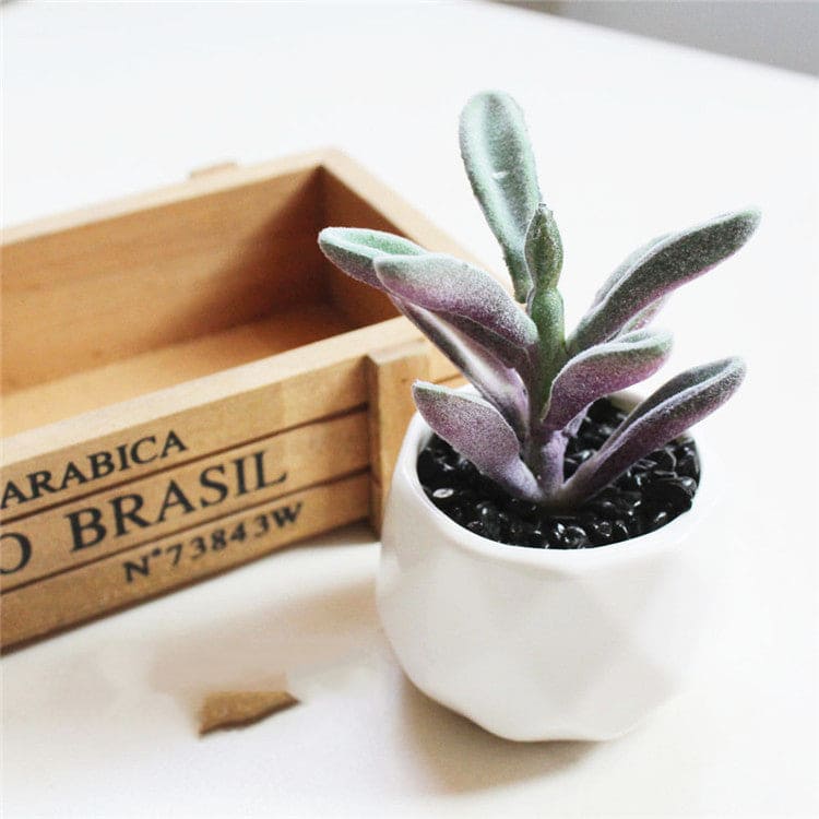 Artificial Succulent Bonsai Creative Ornaments for Home and office with Pot