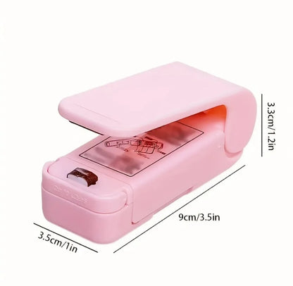 "SealMate: Your On-the-Go Freshness Keeper!" portable mini selaer