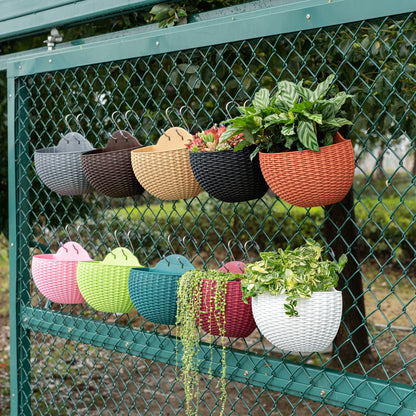 wall handing outdore  basket flower plant pots